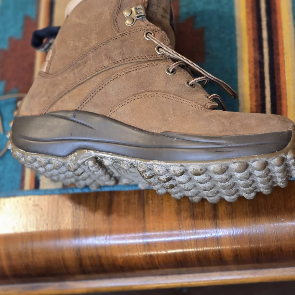 Georgia Boot Tan Leather Lace-Up Boots - Picture 4 of 11
